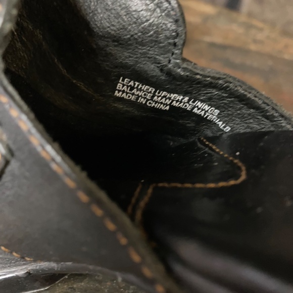 Born Black Leather Mules Stitching Heel Classic Casual Sz 6 - Picture 5 of 11